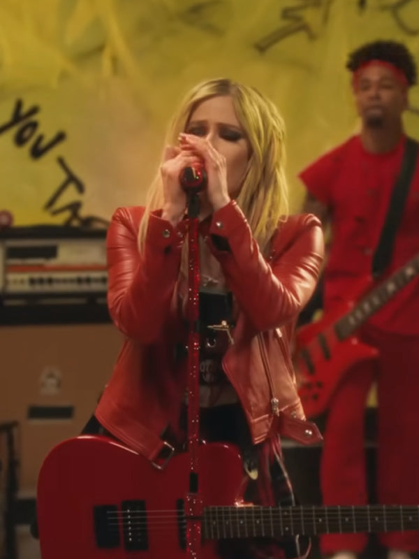 Avril Lavigne Bite Me Leather Jacket